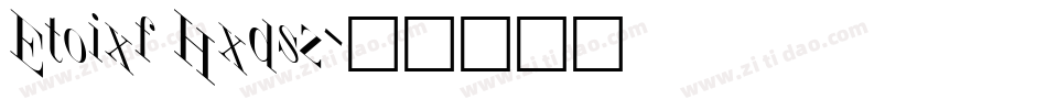 Jumble Plain字体转换